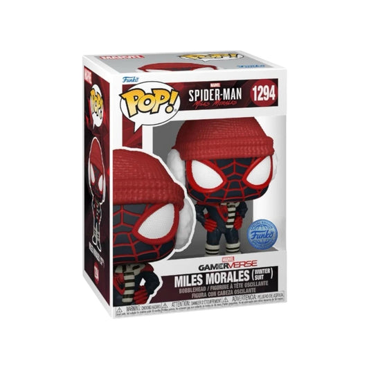 Miles Morales (Winter Suit) #1294 Funko Pop! - Spider-Man Miles Morales GamerVerse  - Pop Figures Exclusive