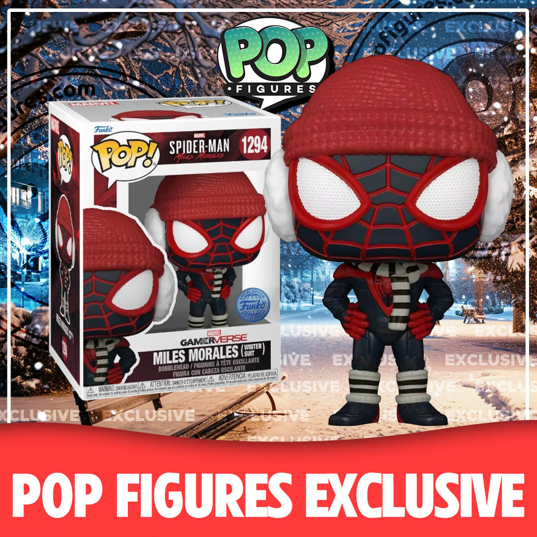 Miles Morales (Winter Suit) #1294 Funko Pop! - Spider-Man Miles Morales GamerVerse  - Pop Figures Exclusive